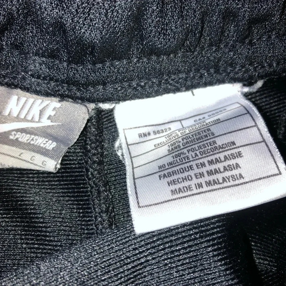 Vintage Nike sportswear black track pants / joggers sweatpants size L - Picture 5 of 5